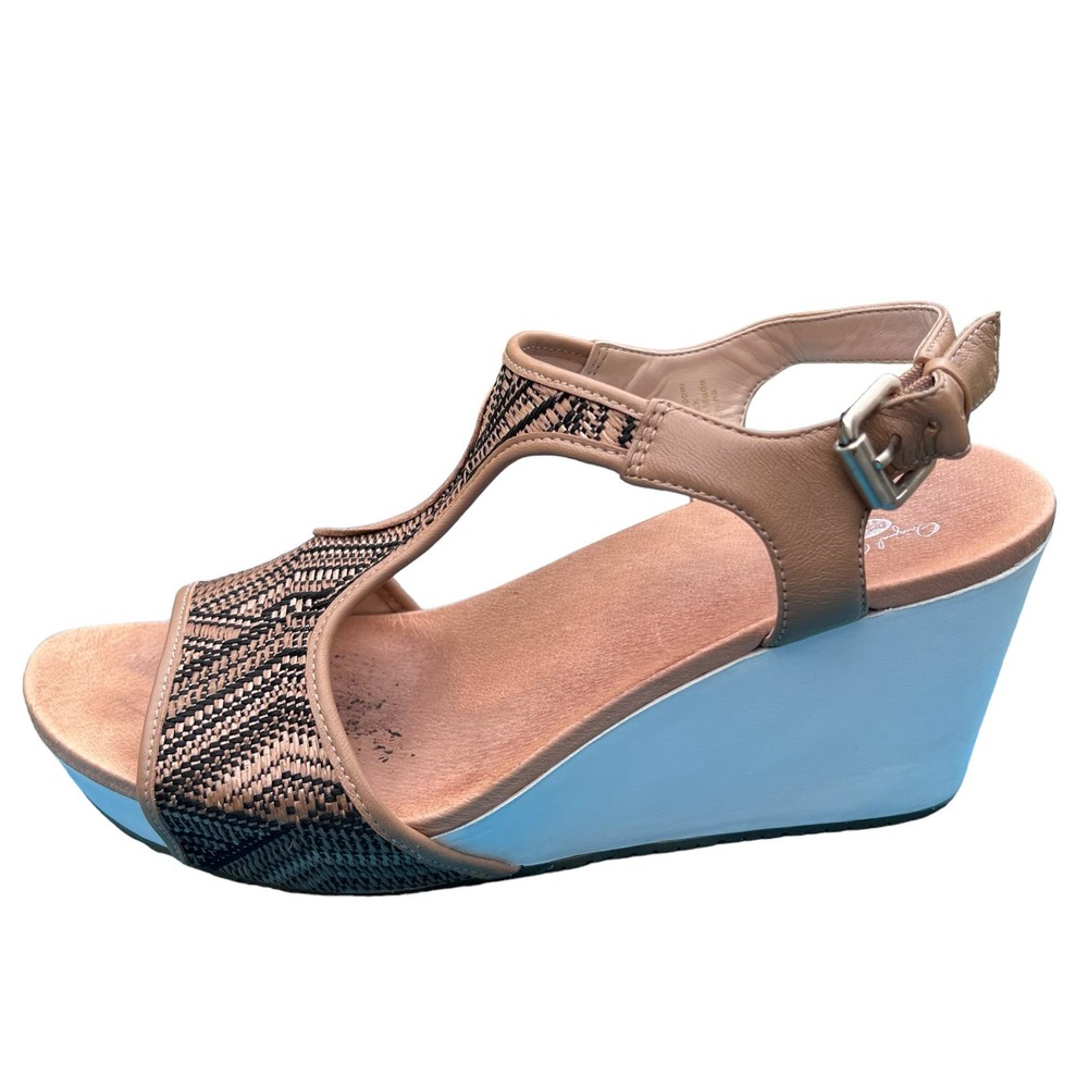 Dr. Scholl’s “Wiley” Women’s Tan & White Platform Sandals 9M - Picture 3 of 11
